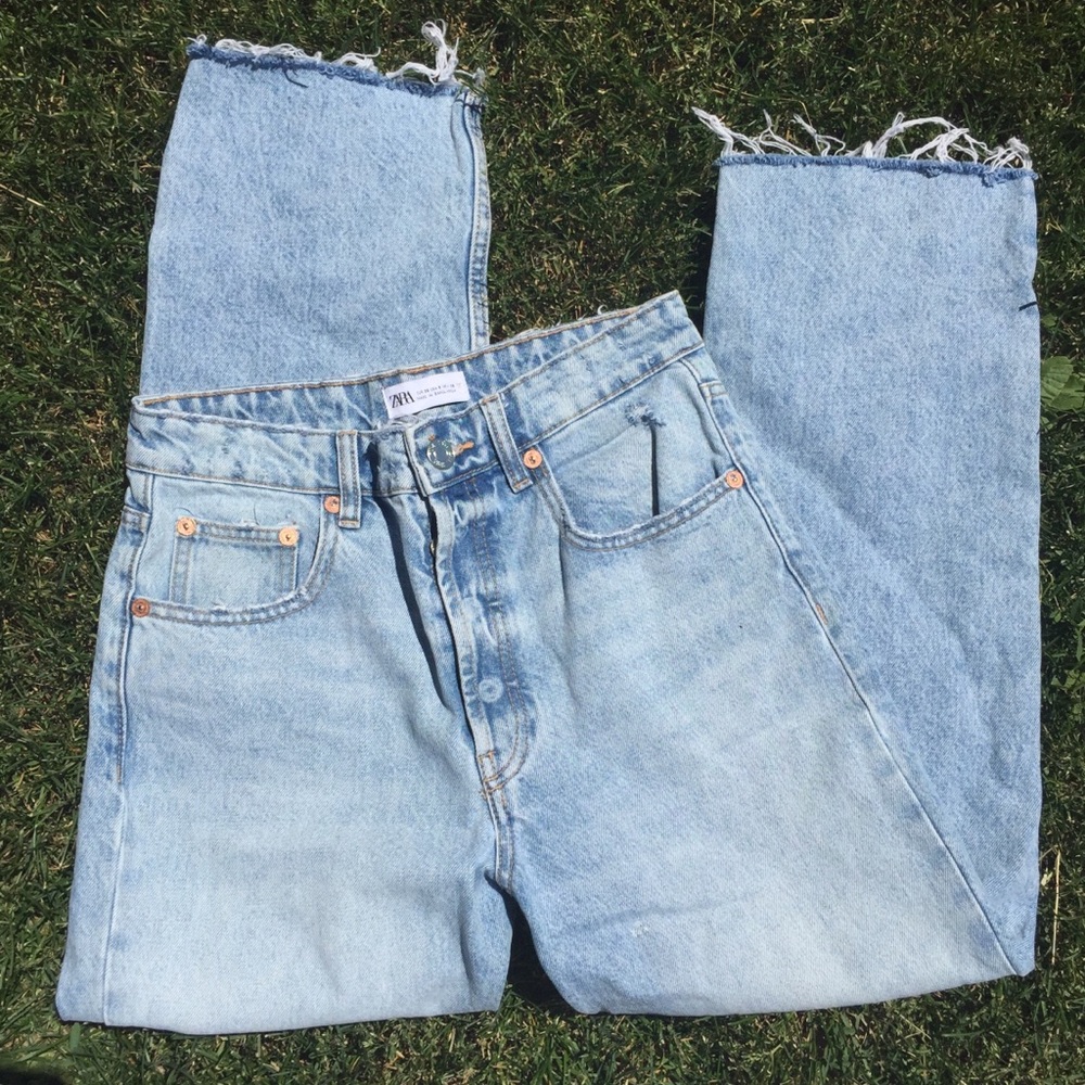 Zara Straight Leg Denim Jeans